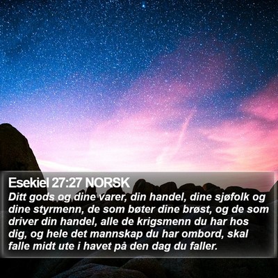 Esekiel 27:27 NORSK Bible Verse Image