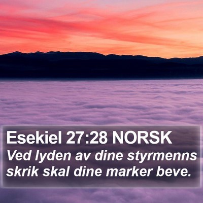Esekiel 27:28 NORSK Bible Verse Image