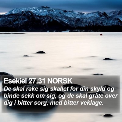Esekiel 27:31 NORSK Bible Verse Image