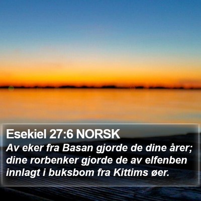 Esekiel 27:6 NORSK Bible Verse Image