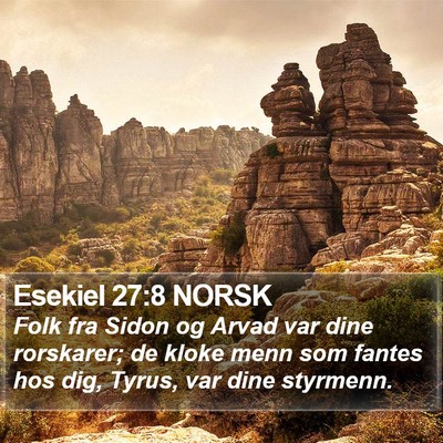 Esekiel 27:8 NORSK Bible Verse Image