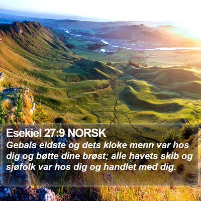 Esekiel 27:9 NORSK Bible Verse Image