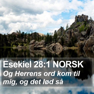 Esekiel 28:1 NORSK Bible Verse Image