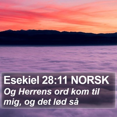 Esekiel 28:11 NORSK Bible Verse Image