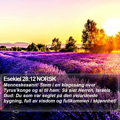 Esekiel 28:12 NORSK Bible Verse Image