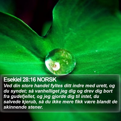 Esekiel 28:16 NORSK Bible Verse Image