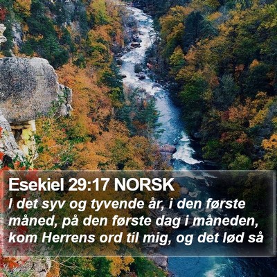 Esekiel 29:17 NORSK Bible Verse Image