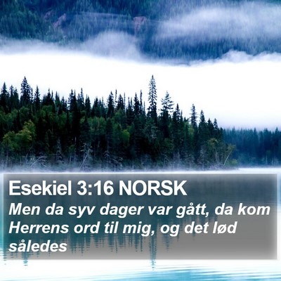 Esekiel 3:16 NORSK Bible Verse Image