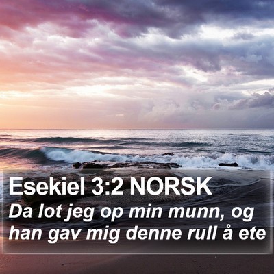 Esekiel 3:2 NORSK Bible Verse Image