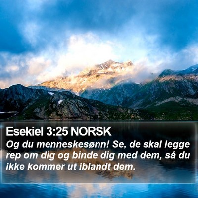 Esekiel 3:25 NORSK Bible Verse Image