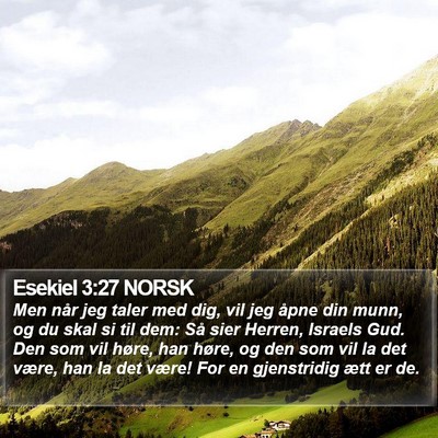 Esekiel 3:27 NORSK Bible Verse Image