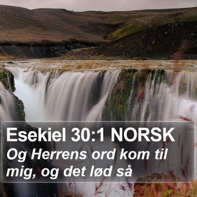 Esekiel 30:1 NORSK Bible Verse Image