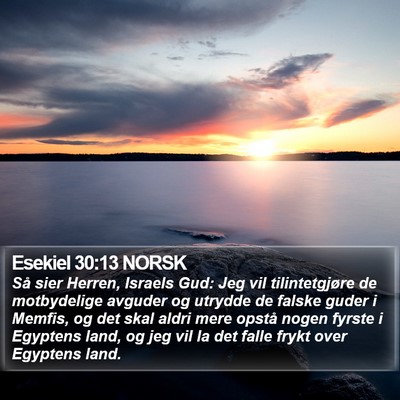 Esekiel 30:13 NORSK Bible Verse Image