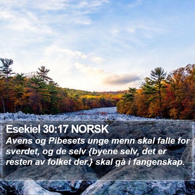 Esekiel 30:17 NORSK Bible Verse Image