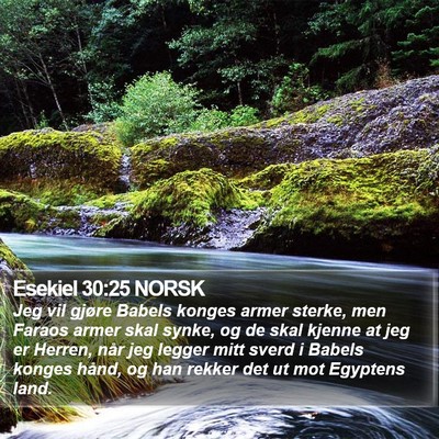 Esekiel 30:25 NORSK Bible Verse Image