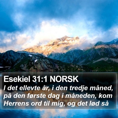 Esekiel 31:1 NORSK Bible Verse Image
