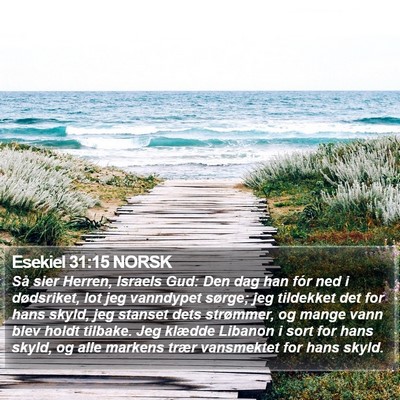 Esekiel 31:15 NORSK Bible Verse Image