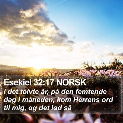 Esekiel 32:17 NORSK Bible Verse Image