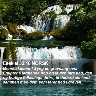 Esekiel 32:18 NORSK Bible Verse Image