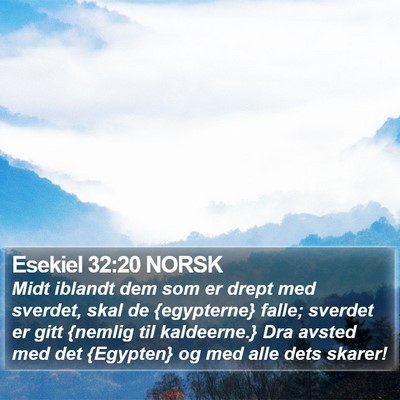 Esekiel 32:20 NORSK Bible Verse Image