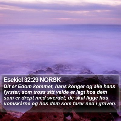 Esekiel 32:29 NORSK Bible Verse Image