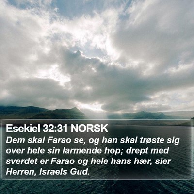 Esekiel 32:31 NORSK Bible Verse Image