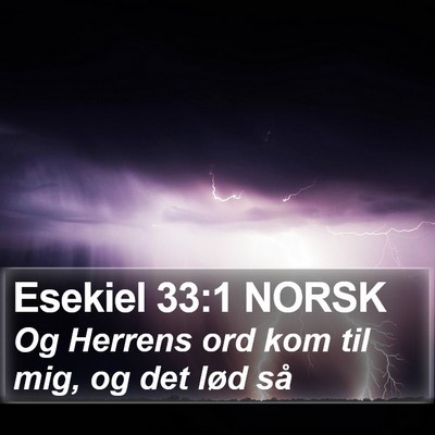 Esekiel 33:1 NORSK Bible Verse Image