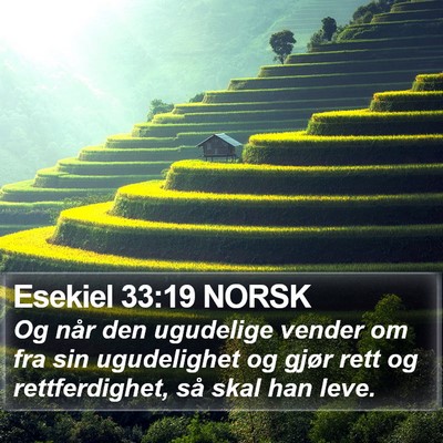 Esekiel 33:19 NORSK Bible Verse Image