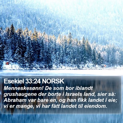 Esekiel 33:24 NORSK Bible Verse Image