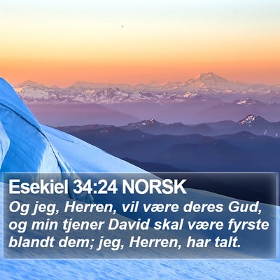 Esekiel 34:24 NORSK Bible Verse Image