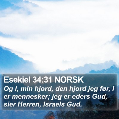 Esekiel 34:31 NORSK Bible Verse Image