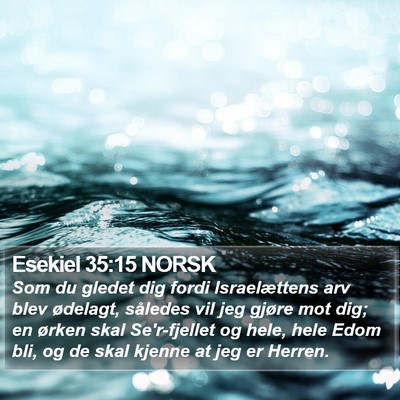 Esekiel 35:15 NORSK Bible Verse Image