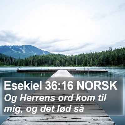 Esekiel 36:16 NORSK Bible Verse Image