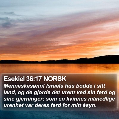 Esekiel 36:17 NORSK Bible Verse Image