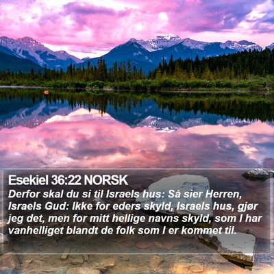 Esekiel 36:22 NORSK Bible Verse Image