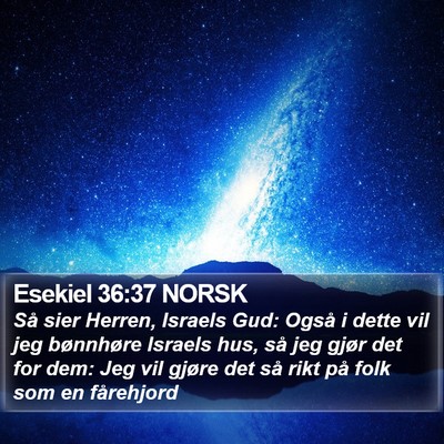 Esekiel 36:37 NORSK Bible Verse Image