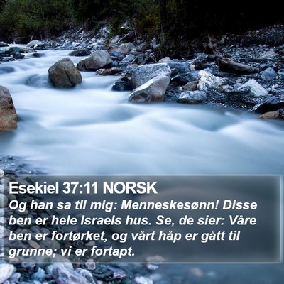 Esekiel 37:11 NORSK Bible Verse Image