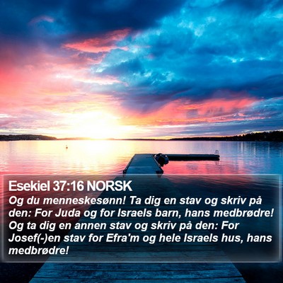 Esekiel 37:16 NORSK Bible Verse Image