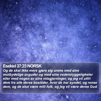 Esekiel 37:23 NORSK Bible Verse Image