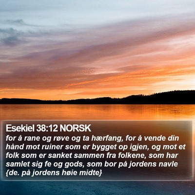 Esekiel 38:12 NORSK Bible Verse Image