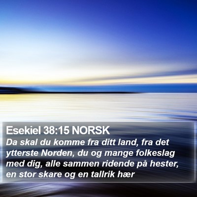 Esekiel 38:15 NORSK Bible Verse Image