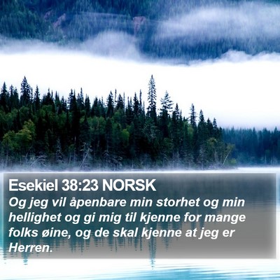 Esekiel 38:23 NORSK Bible Verse Image