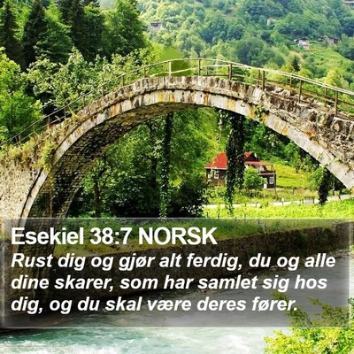Esekiel 38:7 NORSK Bible Verse Image