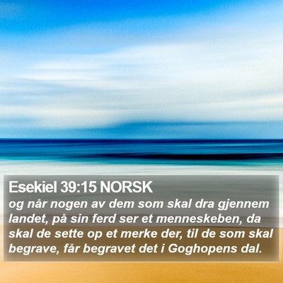 Esekiel 39:15 NORSK Bible Verse Image