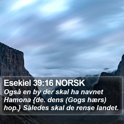 Esekiel 39:16 NORSK Bible Verse Image