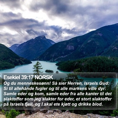 Esekiel 39:17 NORSK Bible Verse Image