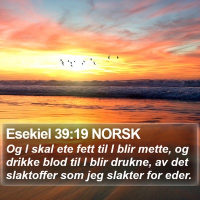 Esekiel 39:19 NORSK Bible Verse Image