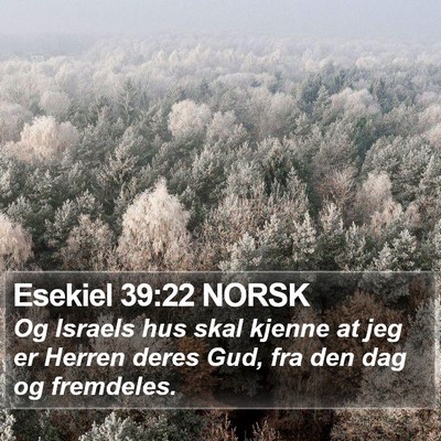 Esekiel 39:22 NORSK Bible Verse Image