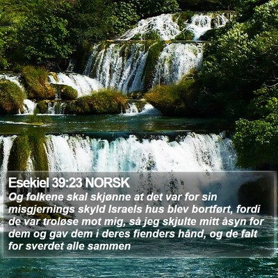Esekiel 39:23 NORSK Bible Verse Image
