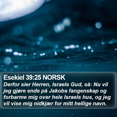 Esekiel 39:25 NORSK Bible Verse Image